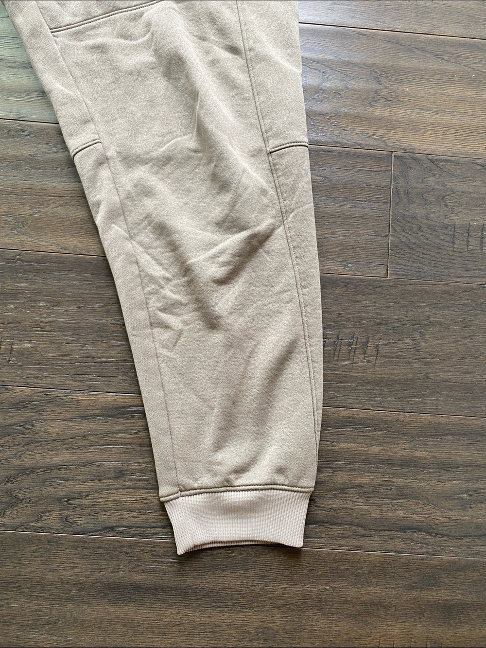 Under Armour Tan Sweat Joggers Mens Sz Large Elastic Waist - Picture 5 of 6
